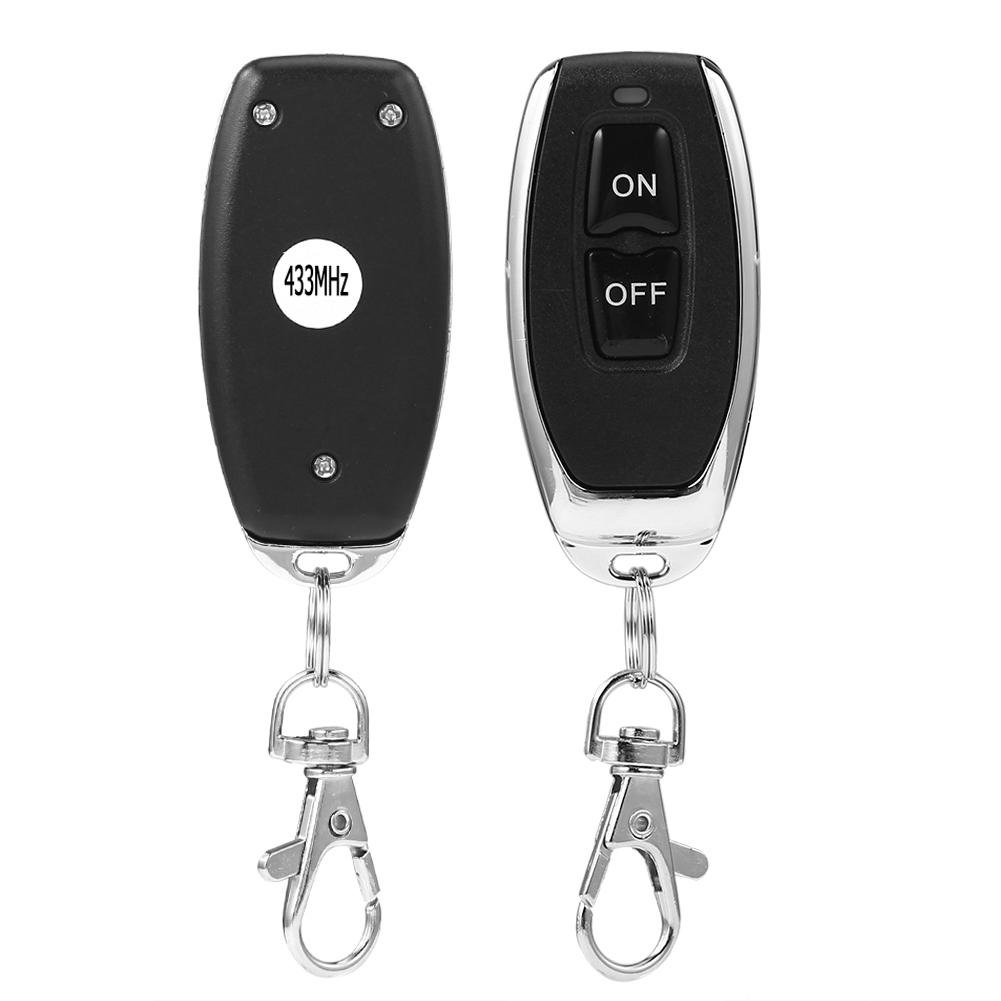 Dc 24 12v Single-channel Wireless Remote Control Switch Car Access Control (Option: Black-12V)